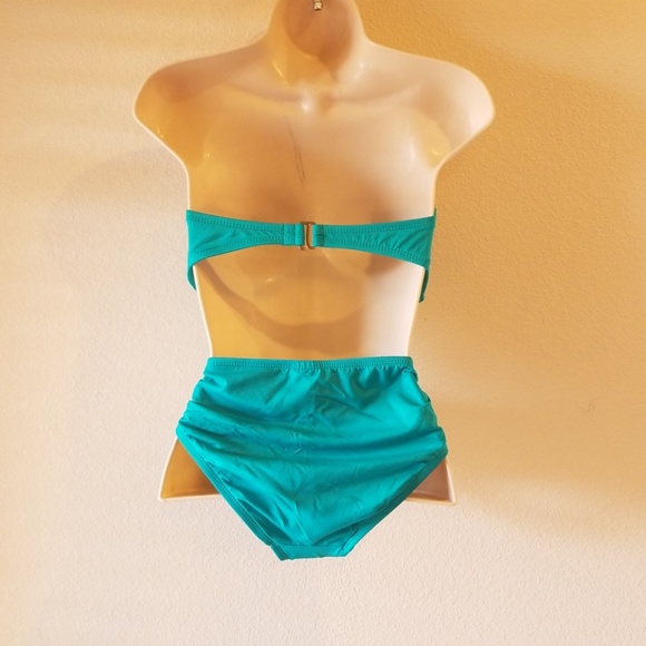 👙Mossimo Green Bandeau 2 Piece Bikini Set👙 - Picture 3 of 6